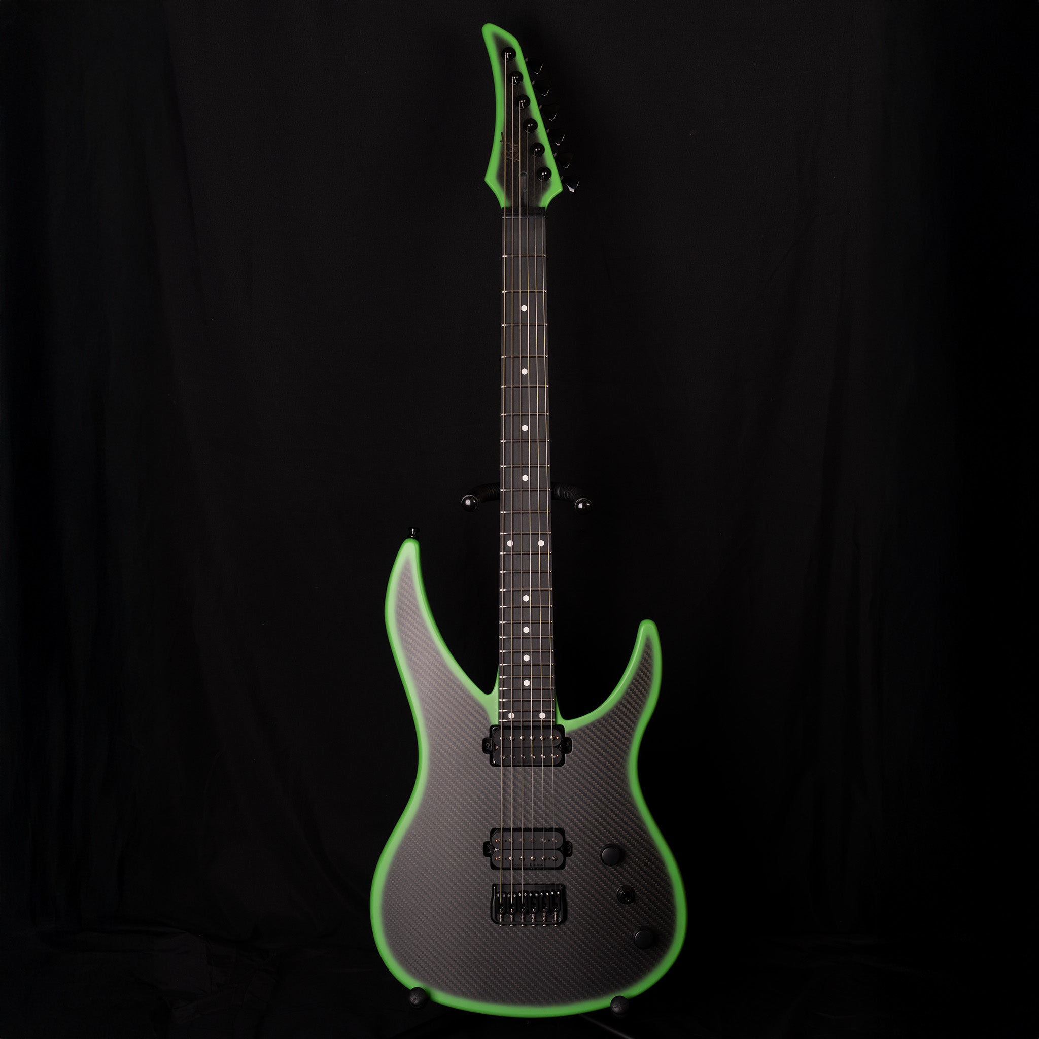 Ruf Guitars | Master Schrödinger 6 Neon Green Burst Satin
