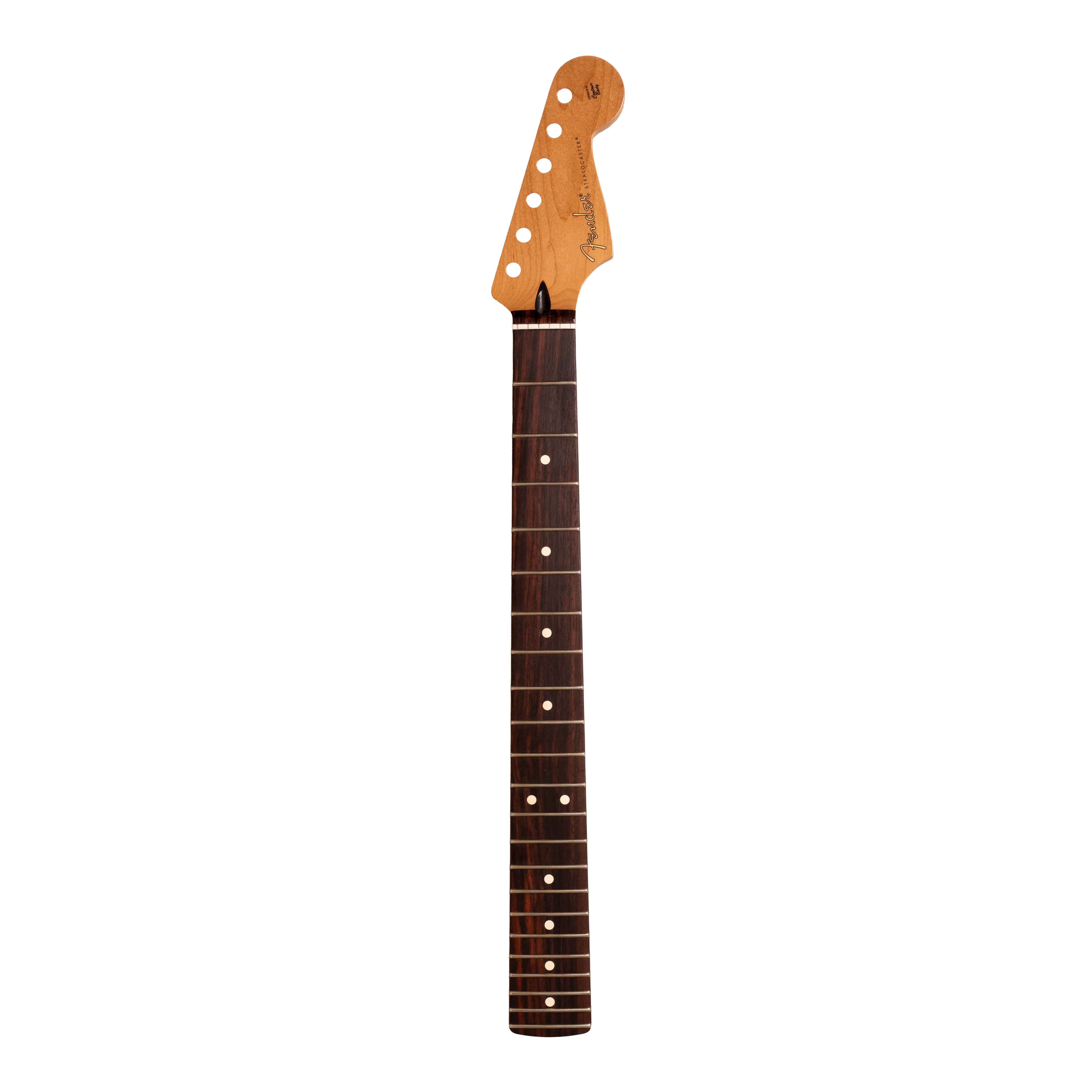 Fender® | Satin Roasted Maple Fat Stratocaster® Neck, 22 Medium Jumbo Frets, 9.5", U Shape