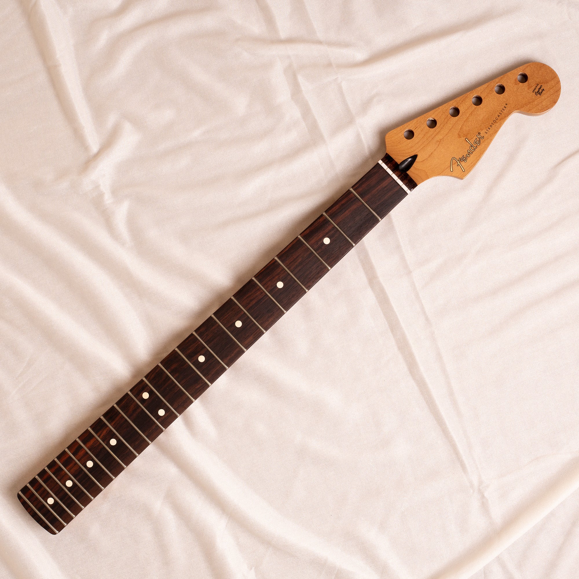 Fender® | Satin Roasted Maple Fat Stratocaster® Neck, 22 Medium Jumbo Frets, 9.5", U Shape