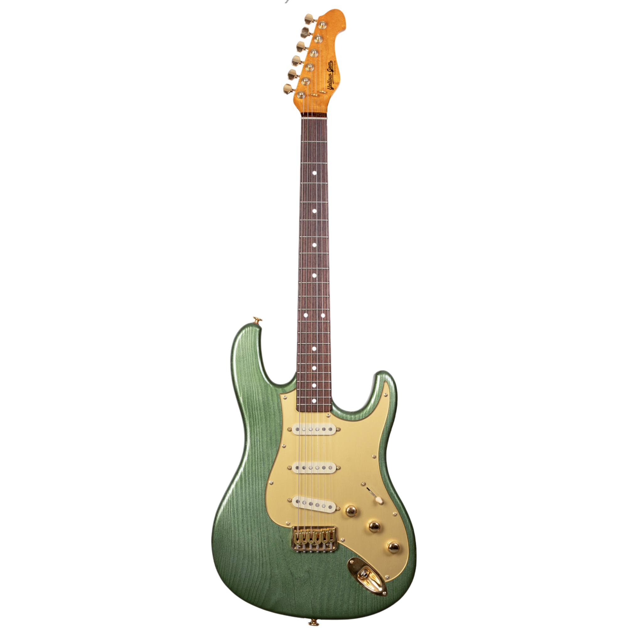 Yellow Gem Guitars | sundrop roughness grain green metallic