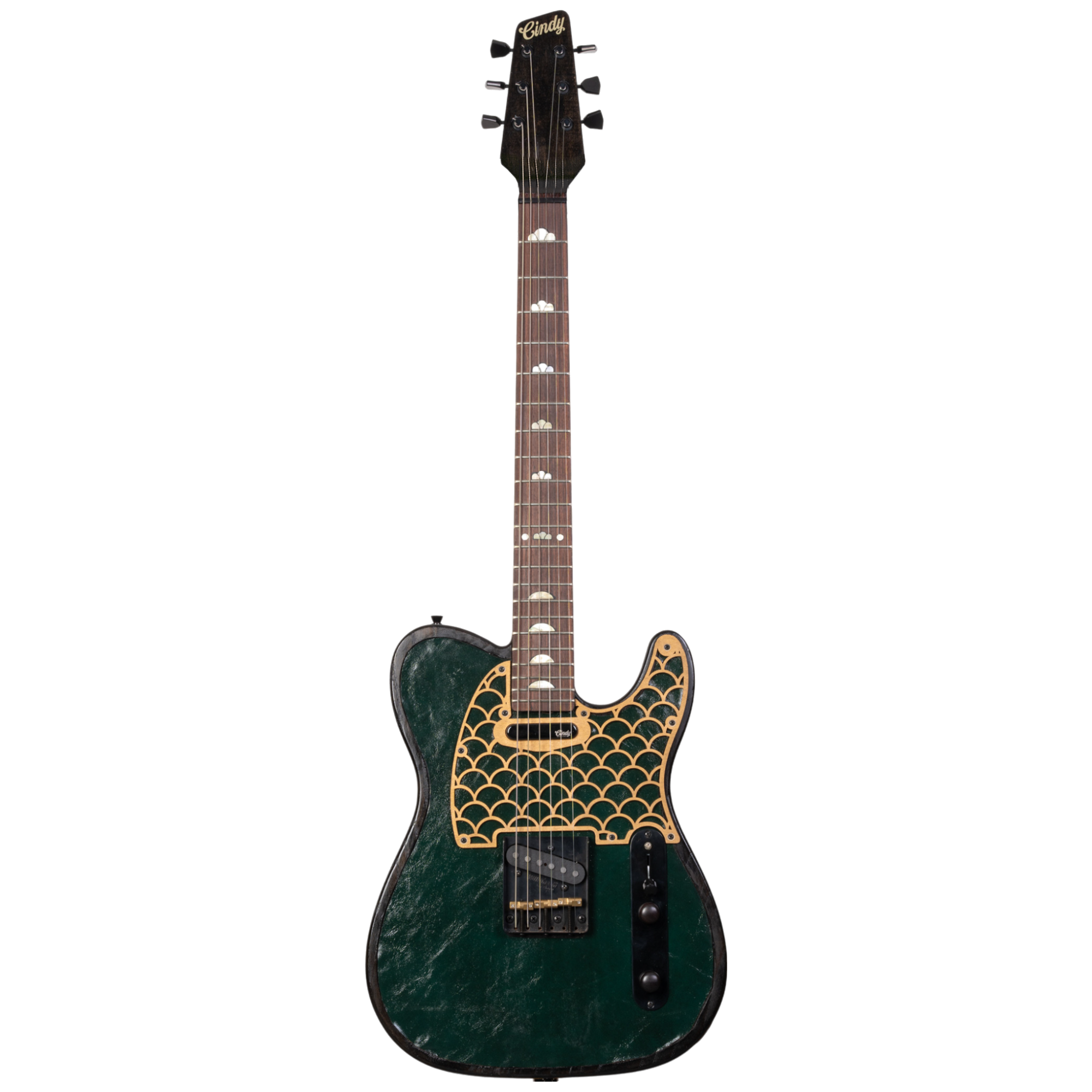 Cindy Guitars |   Custom Built LeatherFace Model-T 2023 - Shellac